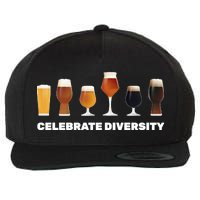 Celebrate Diversity beer Funny Wool Snapback Cap