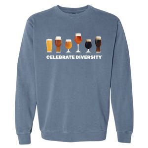 Celebrate Diversity beer Funny Garment-Dyed Sweatshirt