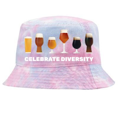 Celebrate Diversity beer Funny Tie-Dyed Bucket Hat