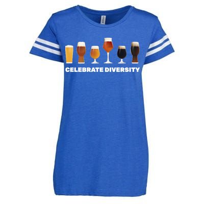 Celebrate Diversity beer Funny Enza Ladies Jersey Football T-Shirt