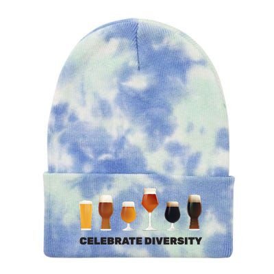 Celebrate Diversity beer Funny Tie Dye 12in Knit Beanie