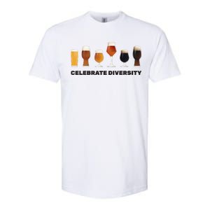 Celebrate Diversity beer Funny Softstyle CVC T-Shirt