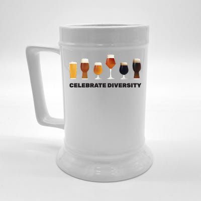 Celebrate Diversity beer Funny Beer Stein