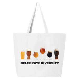 Celebrate Diversity beer Funny 25L Jumbo Tote