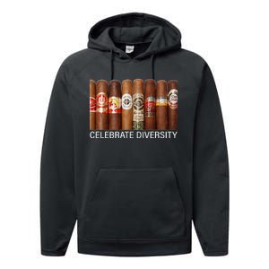 Celebrate Diversity Cigars Performance Fleece Hoodie