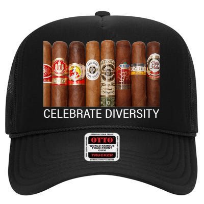 Celebrate Diversity Cigars High Crown Mesh Back Trucker Hat