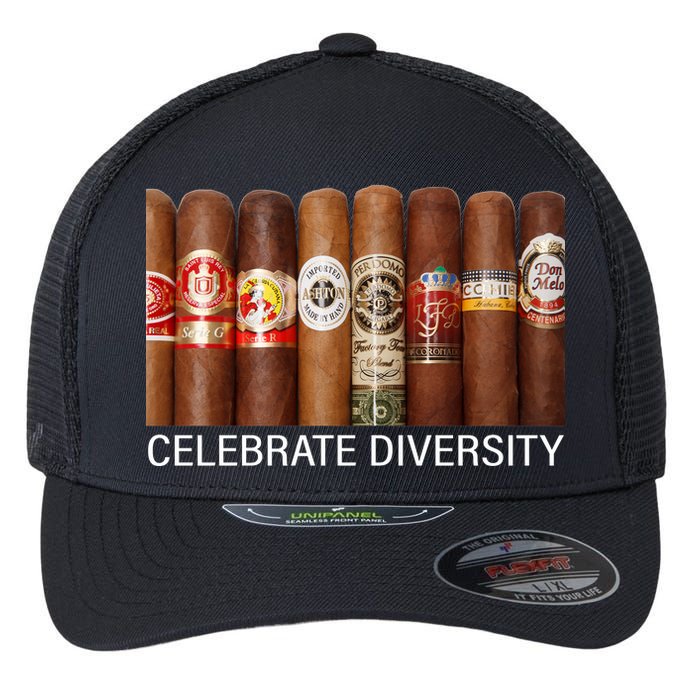 Celebrate Diversity Cigars Flexfit Unipanel Trucker Cap