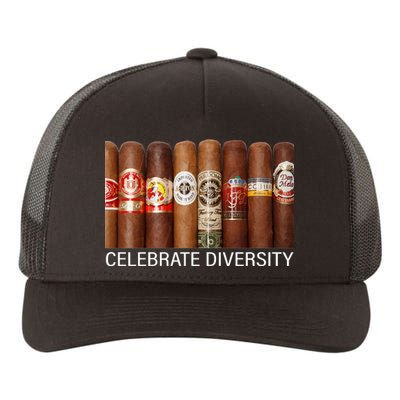 Celebrate Diversity Cigars Yupoong Adult 5-Panel Trucker Hat