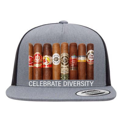 Celebrate Diversity Cigars Flat Bill Trucker Hat