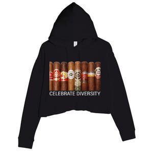 Celebrate Diversity Cigars Crop Fleece Hoodie