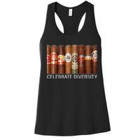 Celebrate Diversity Cigars Women's Racerback Tank