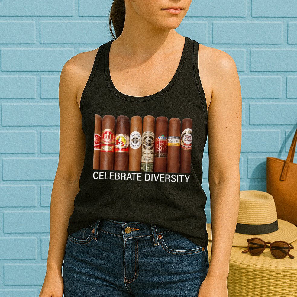 Celebrate Diversity Cigars Womens Tank Top