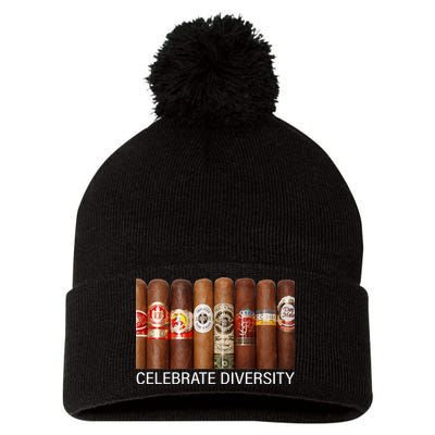 Celebrate Diversity Cigars Pom Pom 12in Knit Beanie