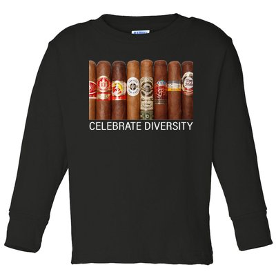 Celebrate Diversity Cigars Toddler Long Sleeve Shirt