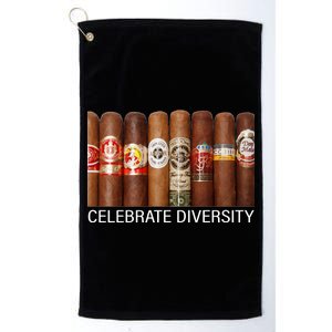 Celebrate Diversity Cigars Platinum Collection Golf Towel