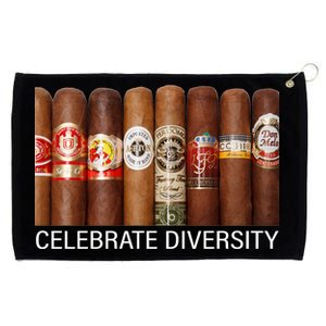 Celebrate Diversity Cigars Grommeted Golf Towel