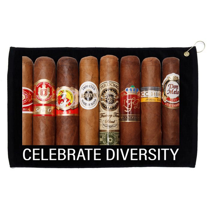 Celebrate Diversity Cigars Grommeted Golf Towel