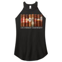 Celebrate Diversity Cigars Women's Perfect Tri Rocker Tank