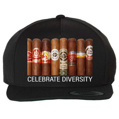 Celebrate Diversity Cigars Wool Snapback Cap