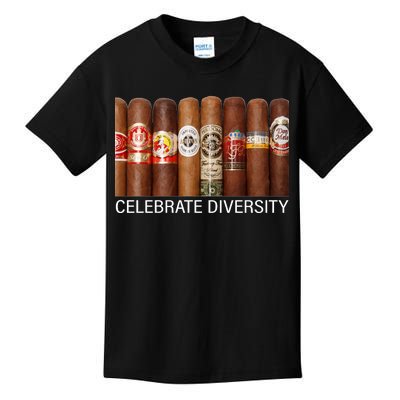 Celebrate Diversity Cigars Kids T-Shirt