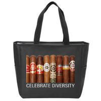 Celebrate Diversity Cigars Zip Tote Bag