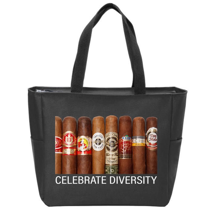 Celebrate Diversity Cigars Zip Tote Bag