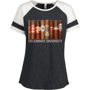 Celebrate Diversity Cigars Enza Ladies Jersey Colorblock Tee