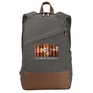 Celebrate Diversity Cigars Cotton Canvas Backpack