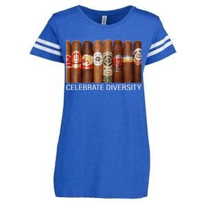 Celebrate Diversity Cigars Enza Ladies Jersey Football T-Shirt