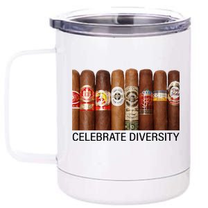 Celebrate Diversity Cigars 12 oz Stainless Steel Tumbler Cup