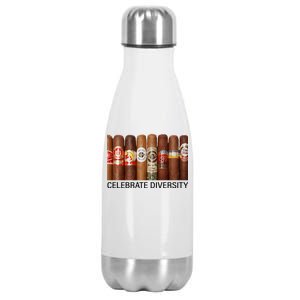 Celebrate Diversity Cigars Stainless Steel Insulated Water Bottle