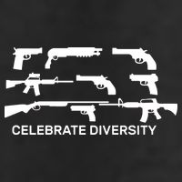 Celebrate Diversity Guns 7 Panel Mesh Trucker Snapback Hat