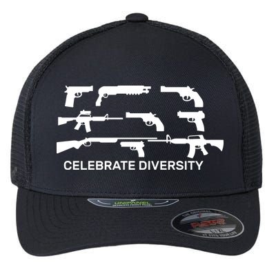 Celebrate Diversity Guns Flexfit Unipanel Trucker Cap