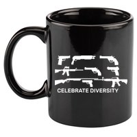 Celebrate Diversity Guns 11oz C Handle Ceramic Mug
