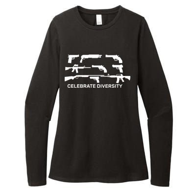 Celebrate Diversity Guns Womens CVC Long Sleeve Shirt