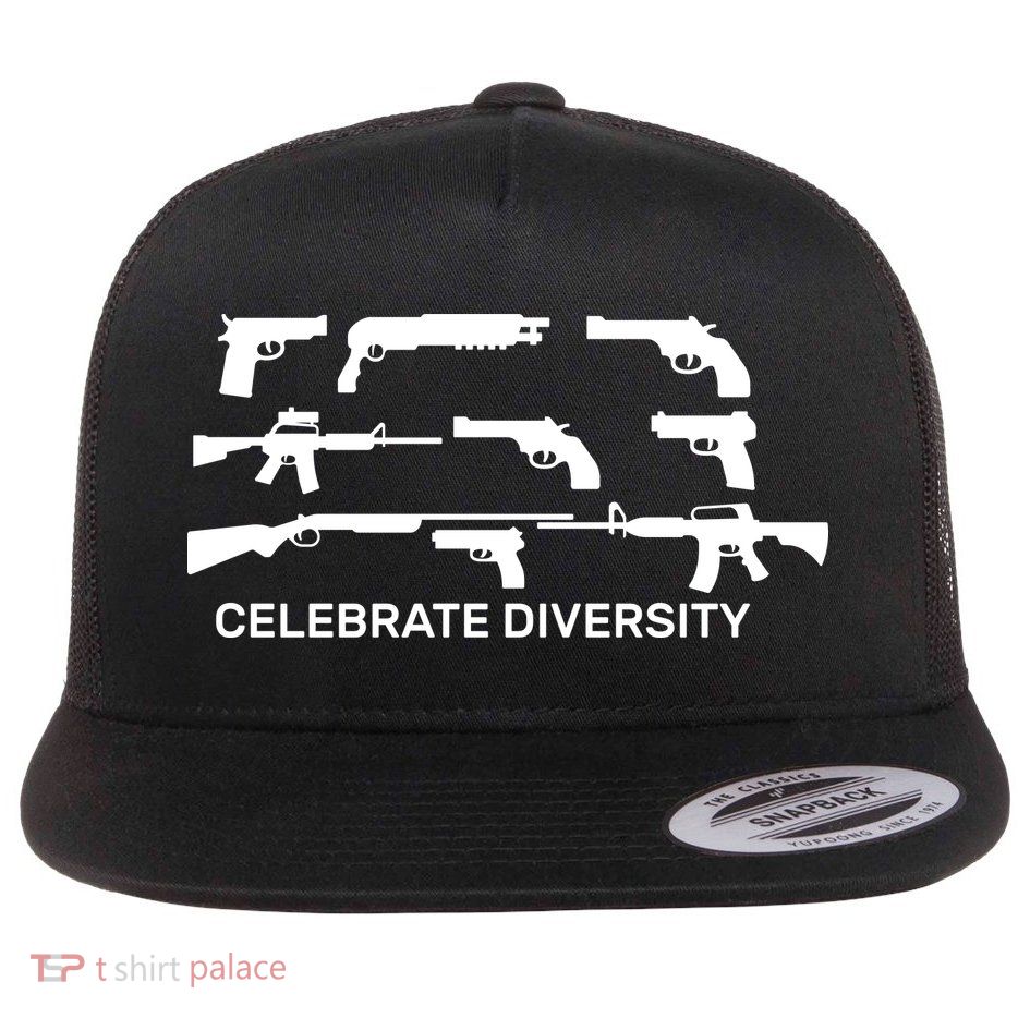 Celebrate Diversity Guns Flatbill Hat