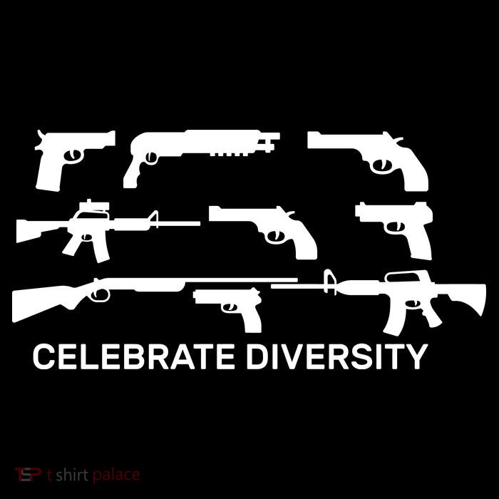 Celebrate Diversity Guns 16 in Basic Backpack