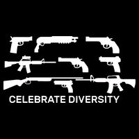 Celebrate Diversity Guns Poster