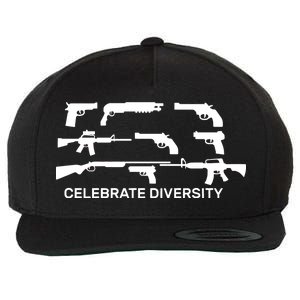 Celebrate Diversity Guns Wool Snapback Cap