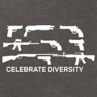 Celebrate Diversity Guns Cotton Canvas Backpack