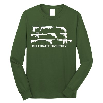 Celebrate Diversity Guns Long Sleeve Shirt