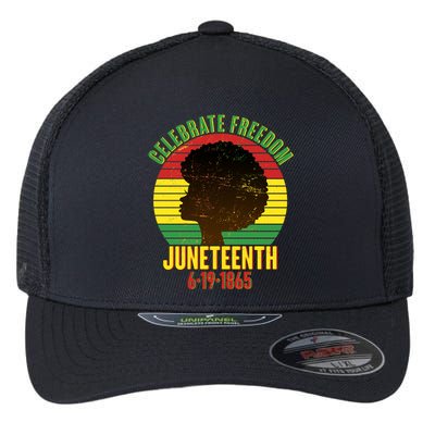 Celebrate Freedom Juneteenth 6-19-1865 Flexfit Unipanel Trucker Cap