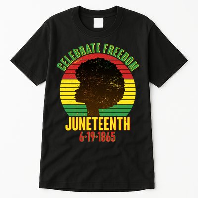 Celebrate Freedom Juneteenth 6-19-1865 Tall T-Shirt