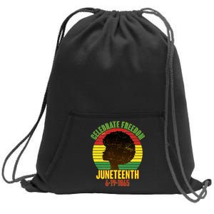 Celebrate Freedom Juneteenth 6-19-1865 Sweatshirt Cinch Pack Bag