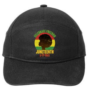 Celebrate Freedom Juneteenth 6-19-1865 7-Panel Snapback Hat