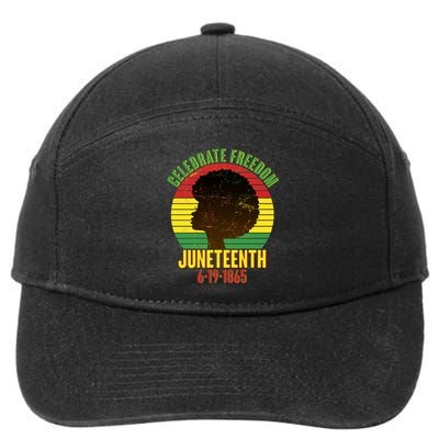 Celebrate Freedom Juneteenth 6-19-1865 7-Panel Snapback Hat