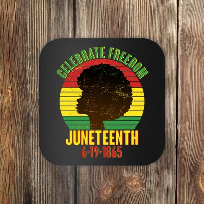 Celebrate Freedom Juneteenth 6-19-1865 Coaster