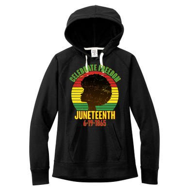 Celebrate Freedom Juneteenth 6-19-1865 Women's Fleece Hoodie