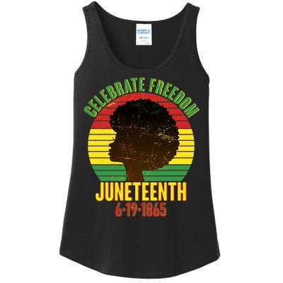 Celebrate Freedom Juneteenth 6-19-1865 Ladies Essential Tank