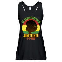 Celebrate Freedom Juneteenth 6-19-1865 Ladies Essential Flowy Tank